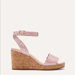 AdditionElle | Scalloped Wedge Sandals Size 9W